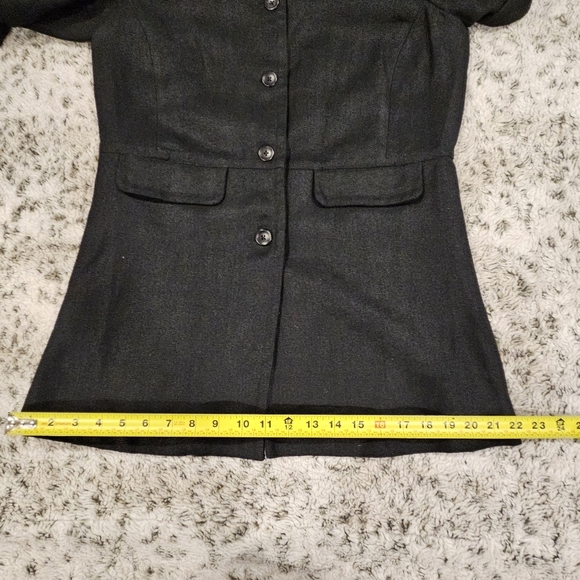 Gap SZ 6 100% Linen Black Career Sheath Dress With Matching Jacket Blazer - Picture 6 of 15